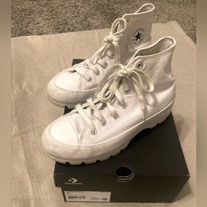 White Platform Converses